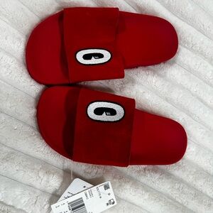 Adidas Adilette Slide Sandals with Accent